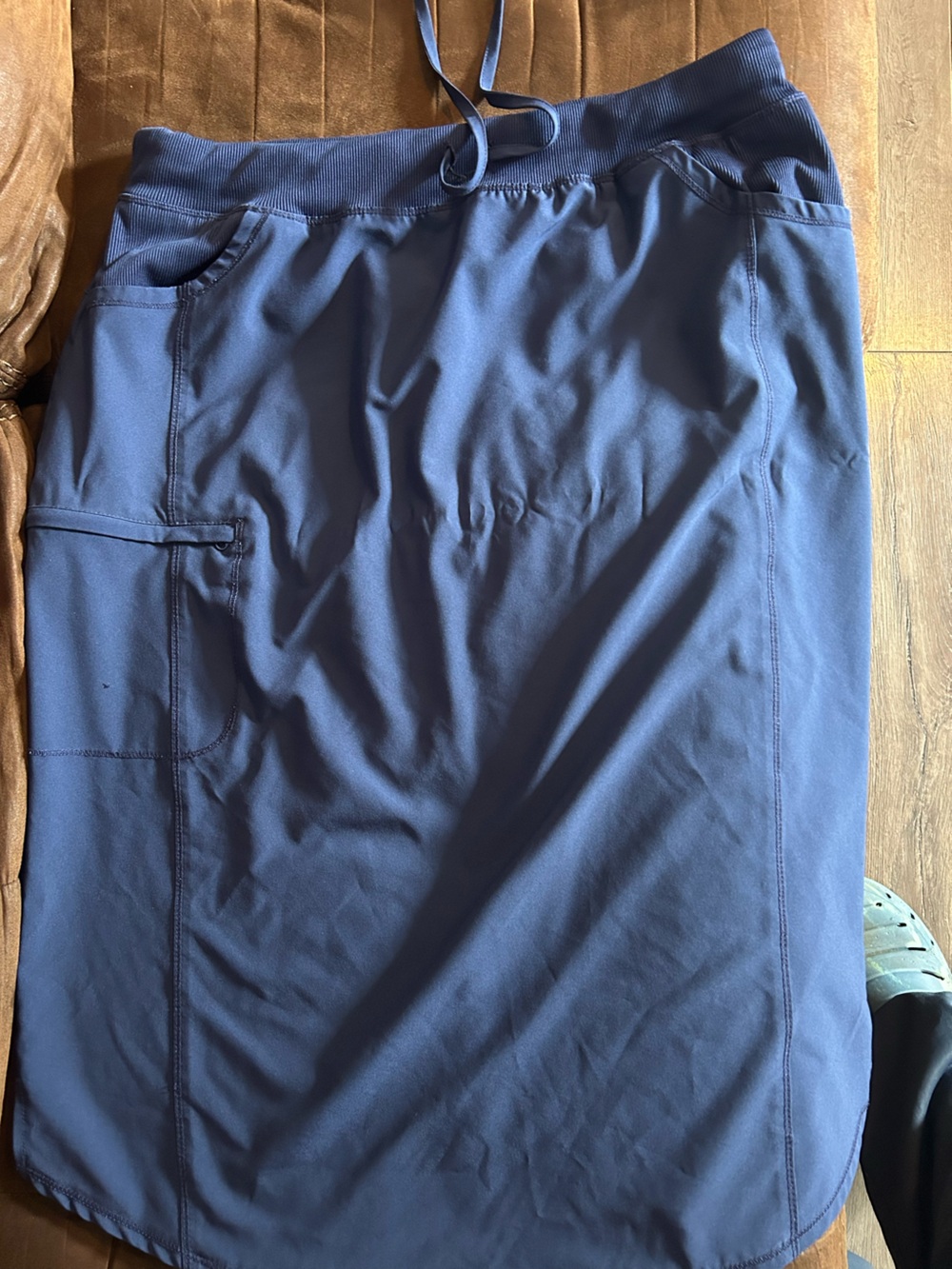 Women’s Navy Blue scrub skirt with pockets